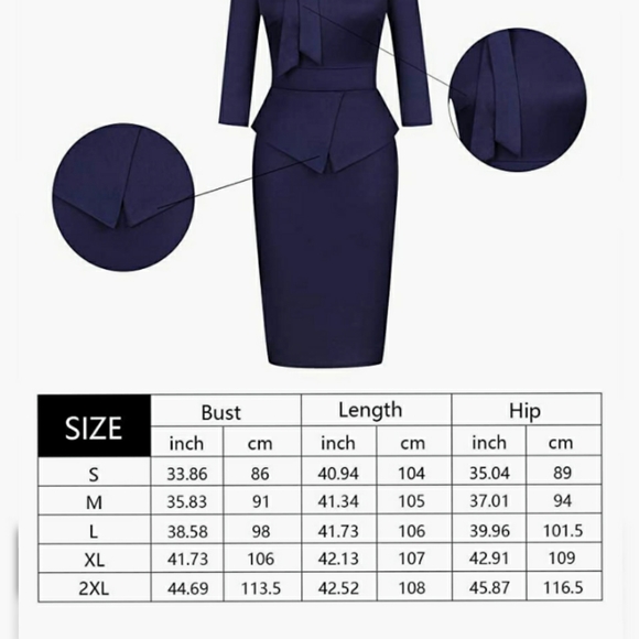 ⭐🆕Wine red pencil midi dress - Picture 4 of 5